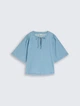 Блуза джинсовая Tom Tailor 1049770 XS Голубая - изображение 6