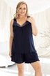 Комплект с пижамой батал Кс1225п Синий, 3XL - изображение 3