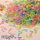 Резинки для волос одноразовые 200 шт / эластичные мини резинки для детских причесок, косичек и хвостиков / силиконовые резинки для волос, разноцветный (135050888) - изображение 1