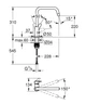 Grohe Eurosmart Однорычажный смеситель для мойки (30567000) - изображение 5