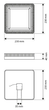 Люстра світлодіодна Esllse DIADENA 36W S ON/OFF 230x230x40 WHITE-230-IP20 - зображення 5