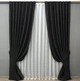 Комплект штор з льону, колекція Grand Linen 2х3м 2 шт. Колір чорний - зображення 9
