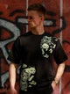 Футболка чоловіча оверсайз Dubhumans Japanese Tattoo Cats Чорний M-L (JTC-TMO-B-ML) - зображення 4