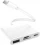 USB-C HDMI адаптер 3в1 для iPhone 15/16, 100W, 4K, USB 3.1 AV-31 - изображение 1