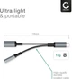 USB-C переходник CELLONIC 2в1 AUX 3.5 мм и зарядка 60W, серебряный UC-60 - изображение 5