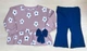 Костюм для девочки BABY WOOD арт.25699 80 см ( 12 м) пудровый-розовый, синий - изображение 1