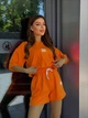 Костюм женский шорты+футболка оранжевого цвета 38235 42/44 - изображение 6