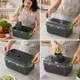 Овощерезка Мультислайсер vegetable cutter Механический ручной измельчитель мультирезка для овощей и фруктов - изображение 5