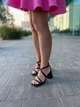 Босоножки женские летние из натуральной кожи на каблуке LIRIO L0195 36р. черные - изображение 3