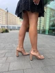 Босоножки женские летние кожаные на каблуке LIRIO L0275/8073-72 38р. капучино - изображение 8