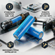 Аккумулятор Samsung 21700 5000 mAh литий-ионный для фотоаппаратов фонариков синий SK_2175054А12 - изображение 2