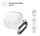 Чехол для наушников Samsung Galaxy Buds 4/Buds 4 Pro, прозрачный, Air, термополиуретан (TPU), противоударный, защита от царапин, пыли и ударов, футляр с карабином для крепления, точные вырезы для доступа к разъемам, ArmorStandart (ARM91194) - изображение 2
