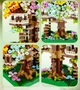 Микро-конструктор "Радужный домик на дереве" - constructor Sakura Rainbow Tree House (66006), 500+ деталей - изображение 6