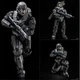 Коллекционная фигурка Spartan-B312 Noble Six / Спартанец Halo Reach 18 см - Halo: Reach action figure collectible - изображение 2