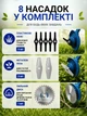 Триммер аккумуляторный для газона, травы и кустов, беспроводная газонокосилка-триммер с аккумулятором 48V, набором ножей и пильным диском, садовая косилка с регулируемой телескопической штангой, GTR-48 - изображение 4