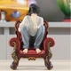 Коллекционная аниме фигурка L (Эл Лолайт) L Lawliet с аниме «Тетрадь смерти» / Death Note на кресле 15 см - изображение 3