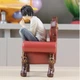 Коллекционная аниме фигурка L (Эл Лолайт) L Lawliet с аниме «Тетрадь смерти» / Death Note на кресле 15 см - изображение 5