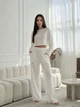 Пижама с брюками и кофтой Comfort Set (арт. 672) - M - Білий - изображение 1