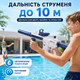Детский электрический аккумуляторный водяной автомат с прицелом Water Gun M416 Синий - изображение 2