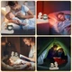 LED ночник Астронавт 3D хрустальный шар USB декоративный светильник для спальни детской комнаты и рабочего стола белый - изображение 6