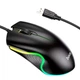 Проводная компьютерная игровая мышь с RGB-подсветкой Hoco GM19 Enjoy для ПК и планшетов Черная - изображение 1