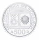 Монета Югославия 500 динаров 1984 Серебро Proof XIV зимние Олимпийские игры в г. Сараево 1984 - Биатлон - изображение 2