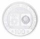 Монета Югославия 100 динаров 1984 Серебро Proof XIV зимние Олимпийские игры в г. Сараево 1984 - Конькобежный спорт - изображение 2