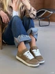 Женские кроссовки Stilli кожаные 38 коричневые (nik 238) - изображение 6