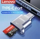 Картридер Lenovo Type-C micro SD/TF OTG card reader / картрідер читає карти до 512 гб - зображення 1