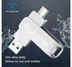 Флешка USB Bliksem 64 Gb металлический флэш накопитель 2 в 1 на 64 ГБ, встроенный переходник Type-C для смартфона - изображение 7