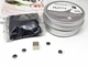 Магнитный Умный Пластилин антистресс Thinking Putty Игровой Набор с Магнитом / глазами 40 г Слайм Silver Серебро - изображение 1