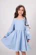 Вишита сукня для дівчинки Mevis 5817-03 блакитний 146 - зображення 2