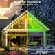 Розумне вуличне підсвічування фасаду NUERPO (30 м) , RGB, IP67 водонепроникна, Bluetooth App та музична синхронізація - зображення 7