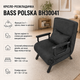 Кресло‑раскладушка Bass Polska BH30041, 3‑в‑1: кресло, кровать и шезлонг, серое - изображение 1