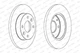 Гальмівний диск FERODO DDF055C Renault Twingo, Clio, Megane, Sandero, Logan; Dacia Logan; Dodge RAM 1500 2677509716, 6001547684, 6001549211 - изображение 2