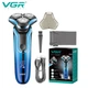 Электробритва аккумуляторная VGR V-313 BLUE, роторная, влагозащита - изображение 10