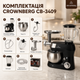 Кухонный комбайн Crownberg CB-3409 3 в 1, 2600 Вт - изображение 2