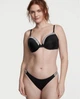 Купальник Victoria’s Secret Very Sexy Shine Trim Push-Up Bikini Top Чорний 32DD+S - изображение 2