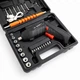 Міні електрична викрутка Mini Electric Screwdriver Kit 4V з набором біт та насадок - изображение 4