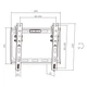 Крепление для телевизора кронштейн AGN AGN43-220T с наклоном 23-43'' 45 кг VESA 200x200 Black (AGN43-220T) - изображение 5