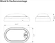 Настінний світлодіодний світильник Philips ProjectLine Oval 1400lm 4000K з датчиком руху Білий - зображення 5