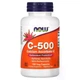 Витамин С и аскорбат кальция для выработки коллагена Vitamin C-500 Calcium Ascorbate-C Now Foods 100 вегетарианских капсул - изображение 3