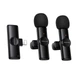 Беспроводные петличные микрофоны BOROFONE BFK16A Winner Dual-Mic, Lightning, 2 микрофона, черные - изображение 2