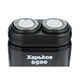 Електробритва Харків Х-6500, Black, 5W, роторна, сухе гоління, 2 головки для гоління, одинарне лезо, живлення від мережі, тример для скронь, механічна кнопка включення - изображение 4