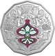 Колекційна монета "Festive Florals Christmas - Святкові Квіти Різдво" Burgundy 2025 рік - изображение 2