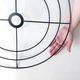 Каркас плоский для абажура макраме потрійний 50+40+30см цоколь Е27 чорний (1324) - зображення 3