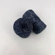 Шнур плетений з люрексом YarnArt macrame cotton Lurex 2мм чорний люрекс срібло №723 - зображення 3