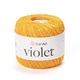 Пряжа мерсеризована YarnArt Violet 50г бавовна жовтогаряча №5307 (23505307) - зображення 1