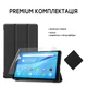 Обкладинка для планшета AIRON Premium Lenovo M8 2-3th Gen 8 дюймов Чёрный экокожа с защитной плёнкой и серветкой - зображення 2