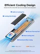 Зовнішня кишеня металева ORICO USB4.0 M2 NVME (40 Гбіт/сек) AAGM2-U4 - зображення 6